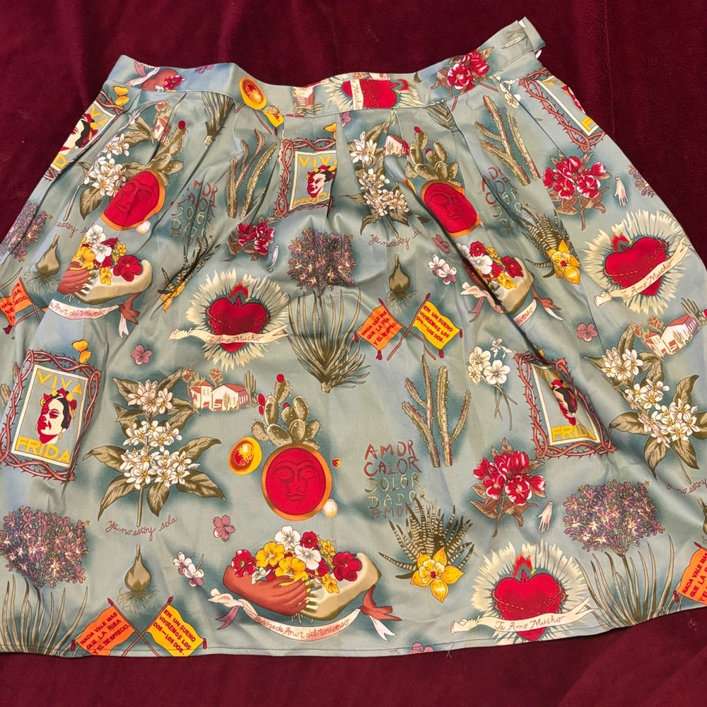 Frida Kahlo Skirt by Grace Karin